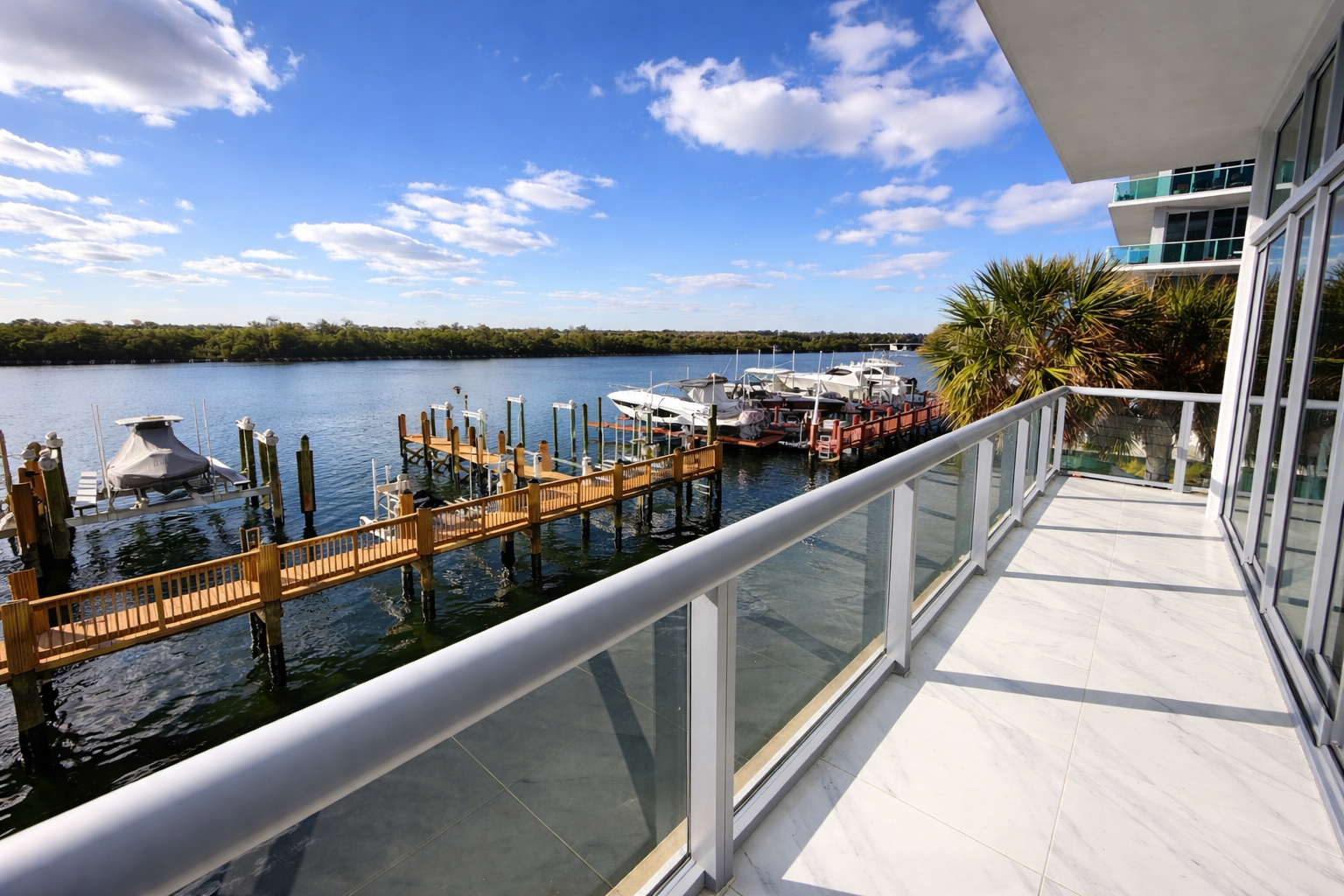 Marina view from balcony