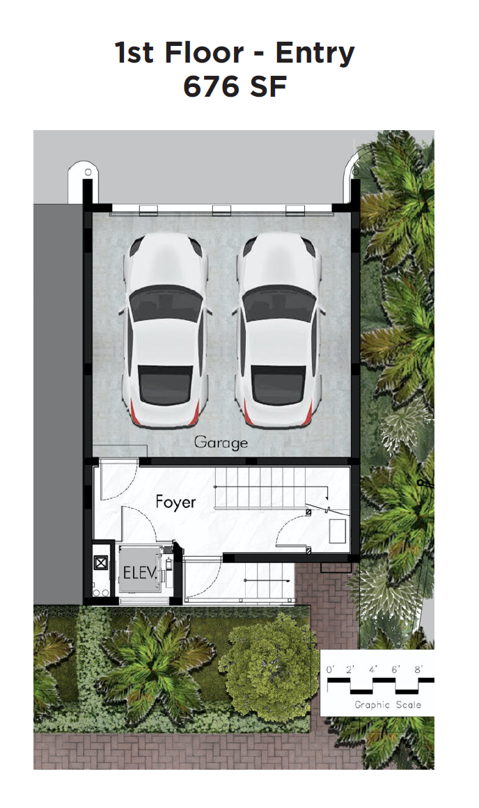 First floor plan - Garage