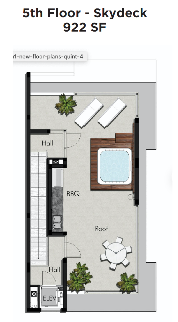 Fifth floor plan - Rooftop
