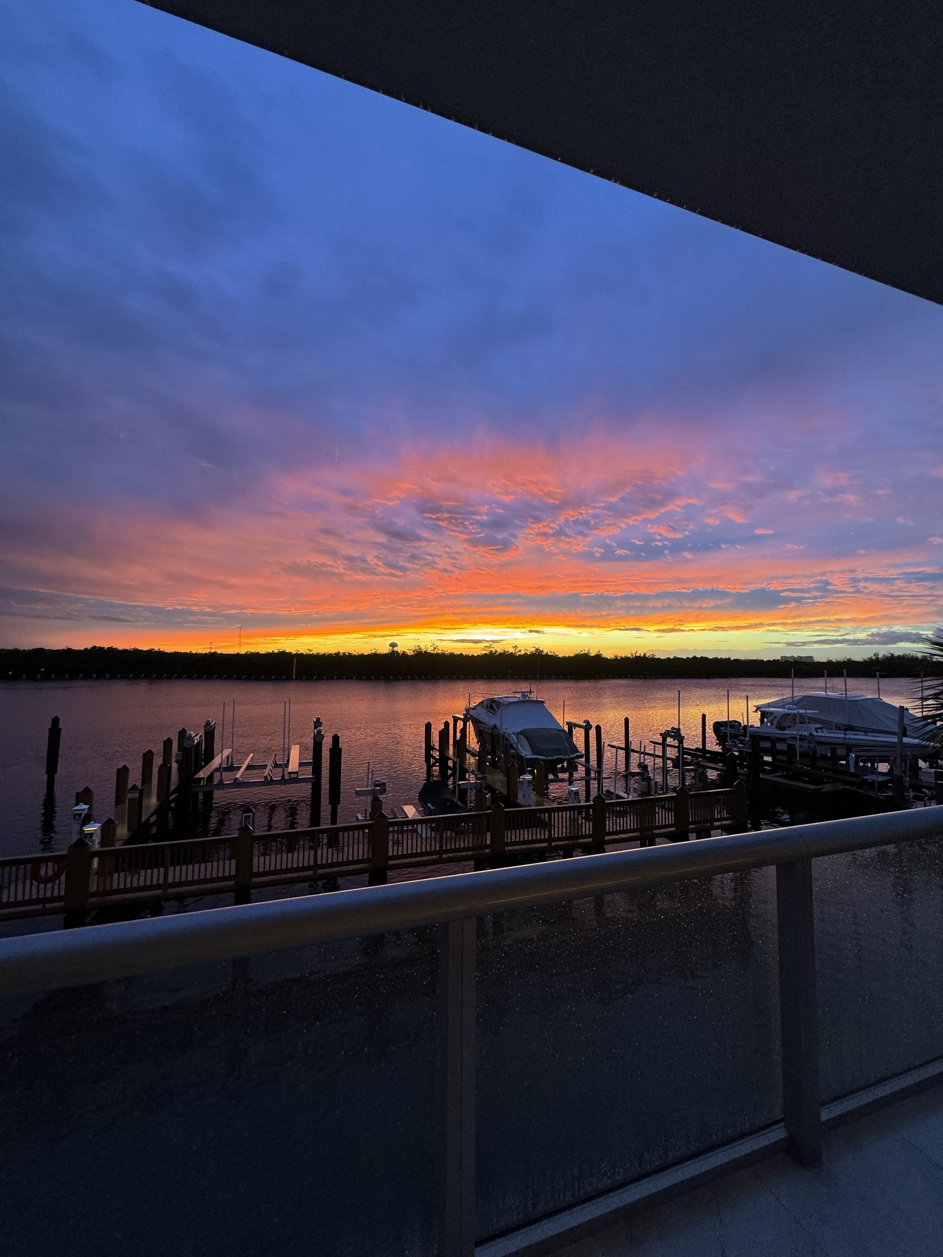 Sunset from balcony