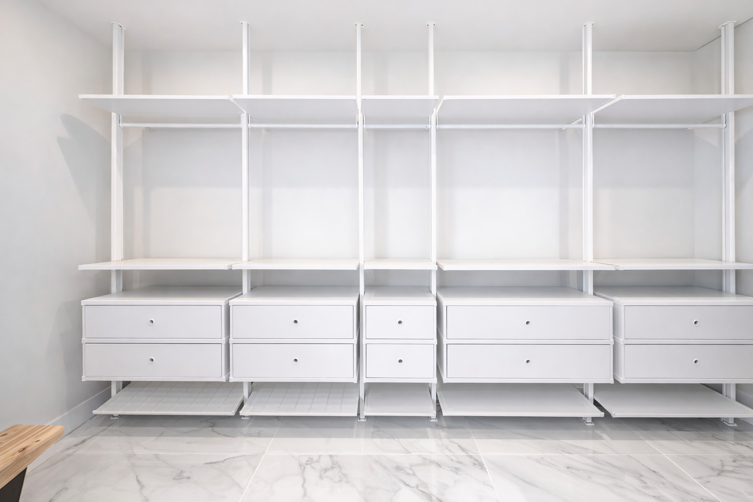 Primary suite walk-in closet