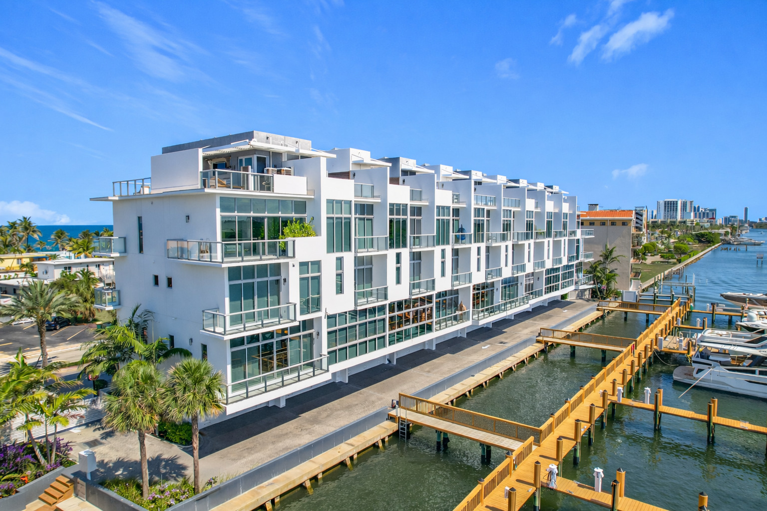 Private marina at QUINT Collection